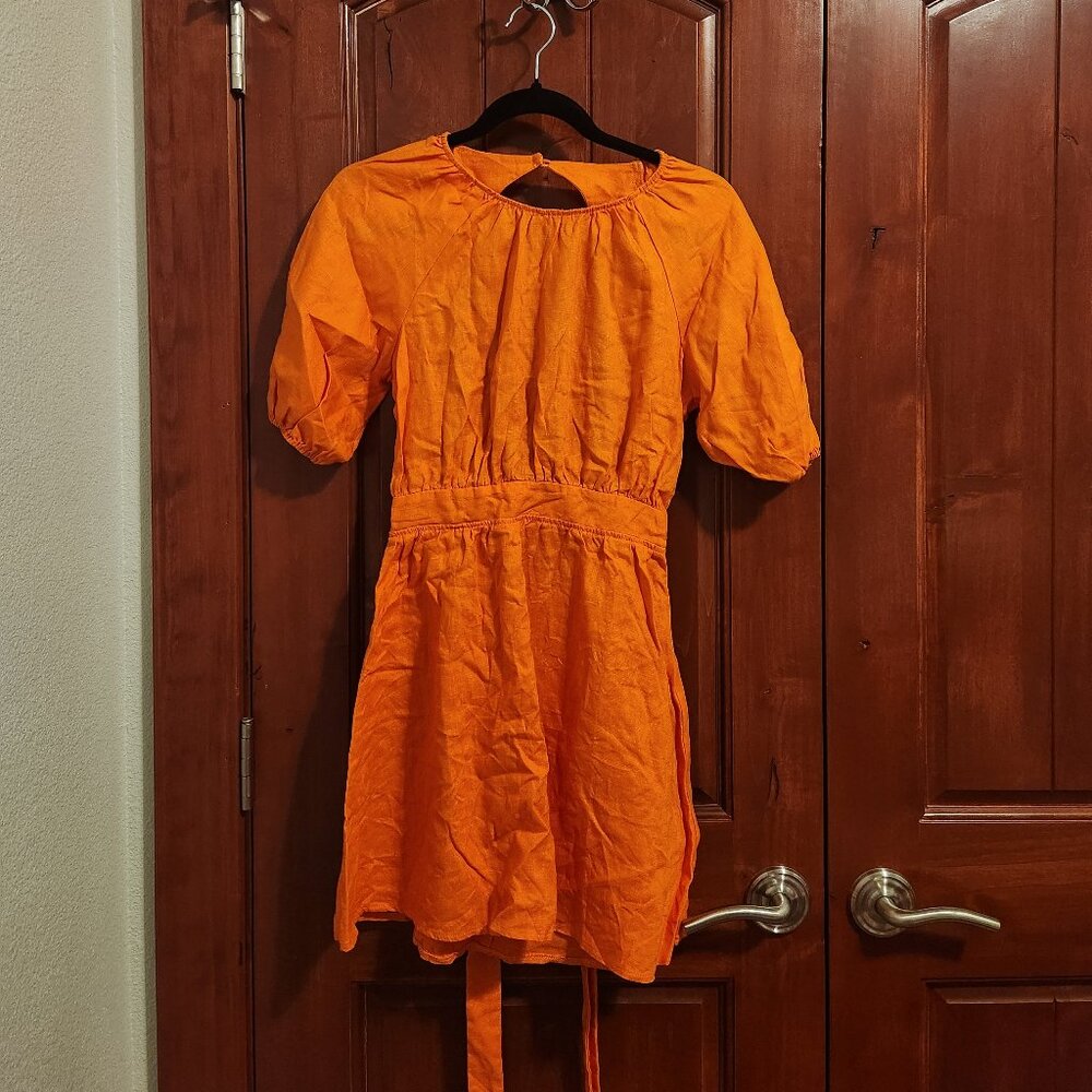 Reformation Orange Mini Dress